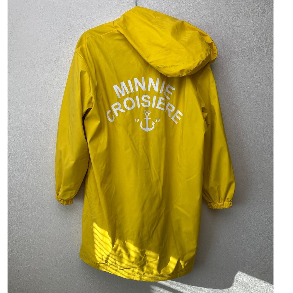 Disney Paris Minnie Mouse Yellow Rain Jacket Women XL - Picture 3 of 16
